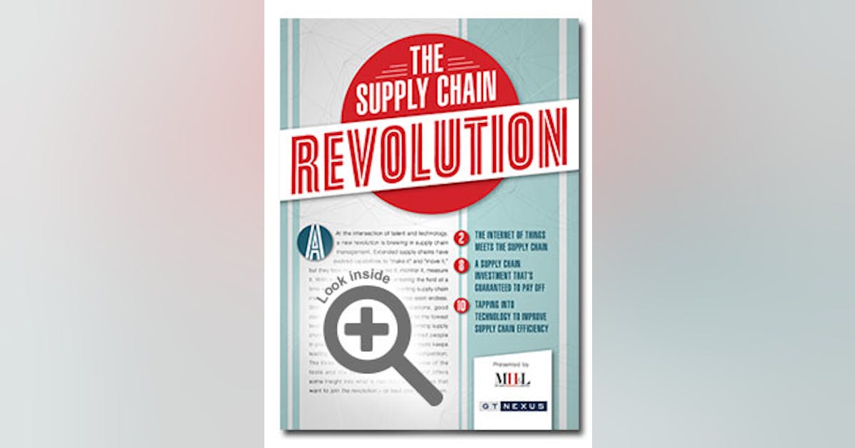 The Supply Chain Revolution Pdf Free Download E-Book: The Supply Chain Revolution | Material Handling and Logistics