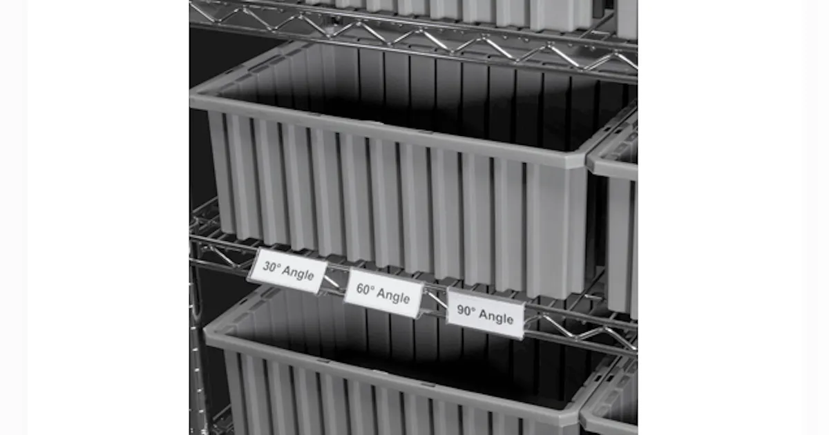 Wire Racking Blue Label Holder Adjustable Wire Shelving Label Holders | MHL News