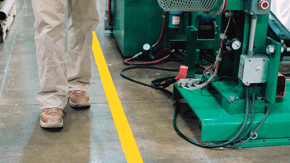 A sealed concrete surface without cracks or uneven surfaces may provide good traction but it can turn slippery when wet