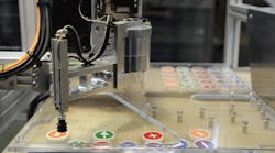 This highspeed 3axis SCARA robot can pick random products and place them at a rate up to 120 per minute This highspeed 3axis SCARA robot can pick random products and place them at a rate up to 120 per minute