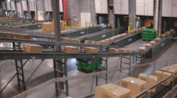 California Carthage Co., a trucking and warehouse logistics company, uses telescopic conveyors (Maxxreach from Flexible Material Handling) to load and unload trailers at its Suffolk, Va., site.