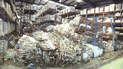 The effects of ignoring potential rack problems can cascade through a supply chain just like a series of collapsing racks The effects of ignoring potential rack problems can cascade through a supply chain just like a series of collapsing racks