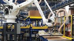 Palletizing on the fly makes it simple for an operator to restart the system if something goes awry Palletizing on the fly makes it simple for an operator to restart the system if something goes awry