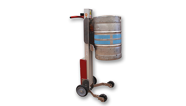 TwoWheeled Keg Handler with Powered Lift [New Products] Material