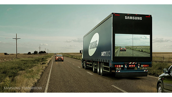 Whats That Image on the Back of the Samsung Truck