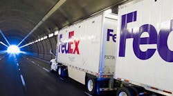 Mhlnews 4013 Fedex Freight Trucks Tunnel