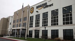 Demand for distribution space, such as Amazon&apos;s new 1.2 million square foot fulfillment center in Tracy, Calif., is driving industrial growth throughout the United States. (Photo by Justin Sullivan / Getty Images)
