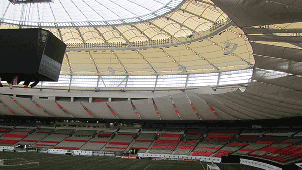 The retractable roof in Vancouver39s BC Place is powered by a hybrid inverter drive