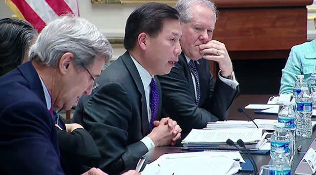 Deputy Secretary Chris Lu attends the President&rsquo;s Interagency Task Force to Monitor and Combat Trafficking in Persons.
