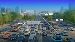 Traffic probe data combined with sensor technology can make driving safer Photo courtesy Here Traffic probe data combined with sensor technology can make driving safer Photo courtesy Here