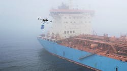 Maersk Tests Drone Delivery to Cargo Ship Maersk Tests Drone Delivery to Cargo Ship