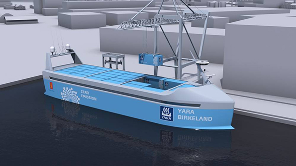 First Selfsailing Electric Cargo Ship to be Built in Norway
