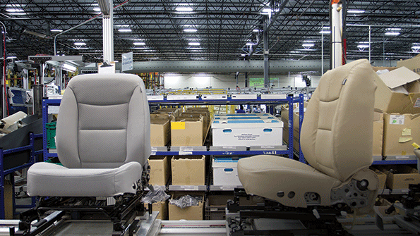 At the Toyotetsu plant in Simcoe Ont Canada workers stamp the metal frame parts for cars such as the RAV4 Corolla and Lexus