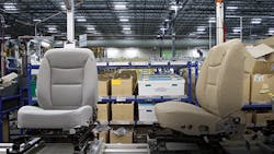 At the Toyotetsu plant in Simcoe Ont Canada workers stamp the metal frame parts for cars such as the RAV4 Corolla and Lexus At the Toyotetsu plant in Simcoe Ont Canada workers stamp the metal frame parts for cars such as the RAV4 Corolla and Lexus