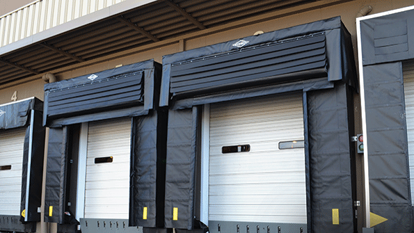 Loading dock shelters give full unobstructed access to loads on trailers