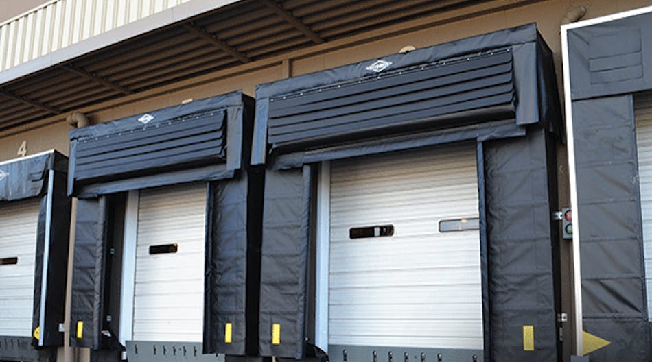 Loading dock shelters give full, unobstructed access to loads on trailers.