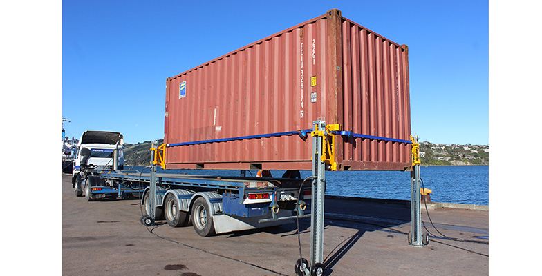 Portable Container Lift System Material Handling and Logistics