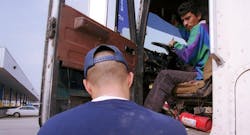 Truck at border Truck at border