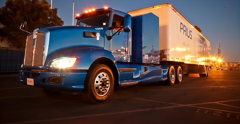 toyota truck at Port of Long Beach