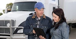 man woman truckers man woman truckers