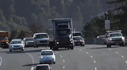 Truck on highway