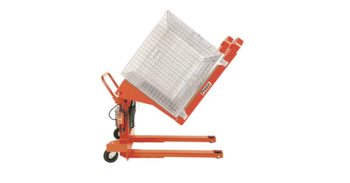 Container Tilt Racks Portable Container Tilters | Material Handling and Logistics