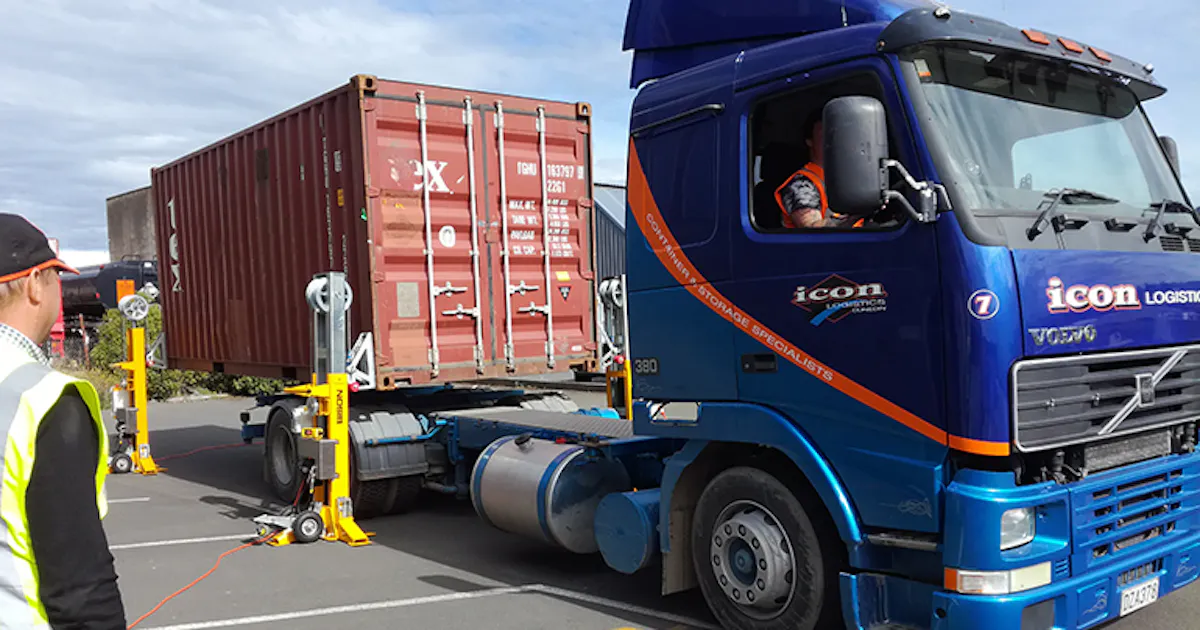 Automated Container Lift | Material Handling and Logistics