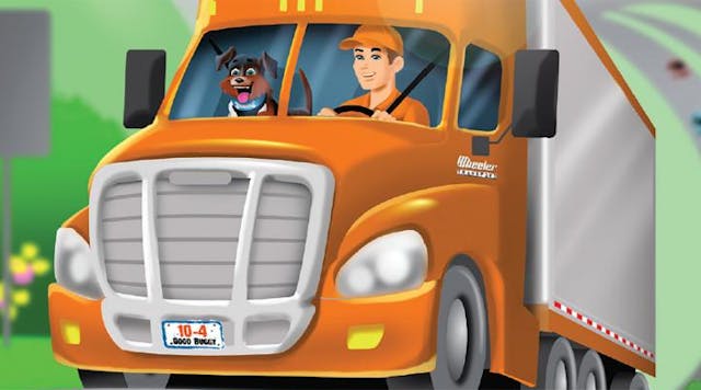 A new early reader book series called the &apos;Tripp Wheeler Adventures,&apos; shows kids the day in the life of a truck driver.