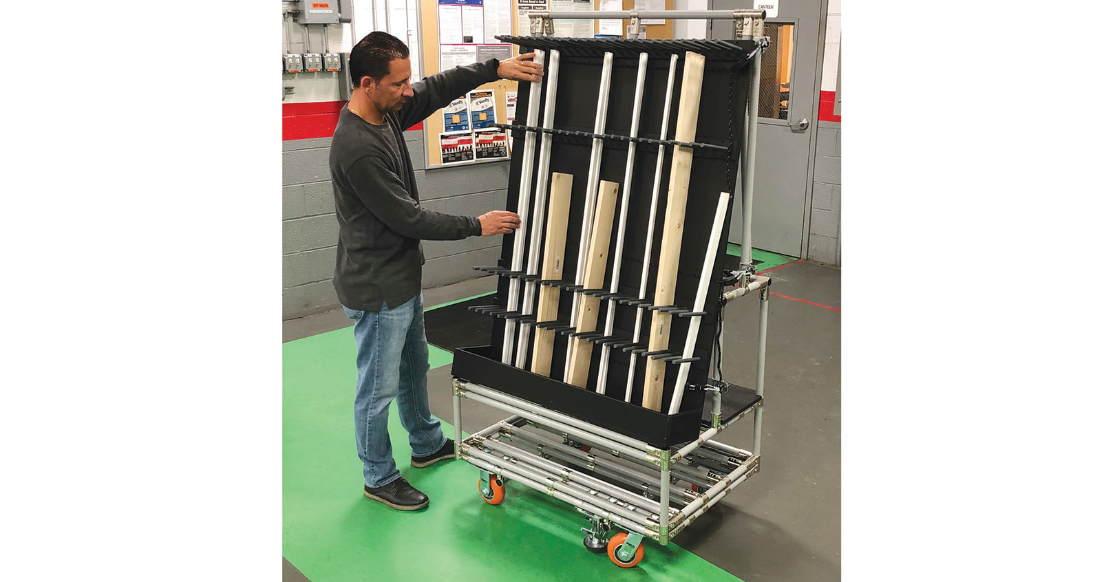Kitting Cart for Components Material Handling and Logistics