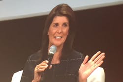 Ambassador Nikki Haley stresses the importance of having a contingency plan in place if and when your supply chain shuts down. Ambassador Nikki Haley stresses the importance of having a contingency plan in place if and when your supply chain shuts down.