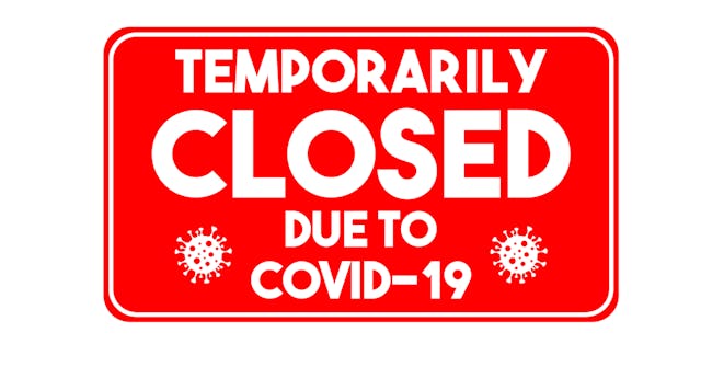 Business Closed Covid Sign