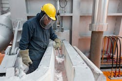 Apple supported the development of an aluminum production method that releases oxygen, rather than greenhouse gases, during the smelting process Apple supported the development of an aluminum production method that releases oxygen, rather than greenhouse gases, during the smelting process