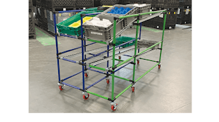 Creform Two Toned Mobile Flow Rack