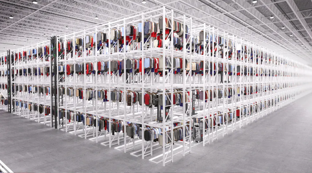 Goh Racking Systems Automated Storage & Retrieval of Garments on Hangers | Material ...
