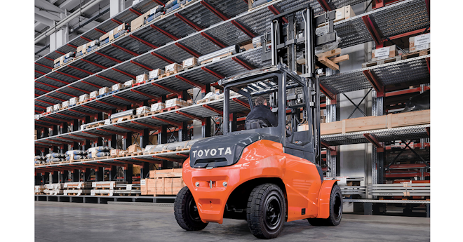 Toyota 80 V Electric Pneumatic Forklift