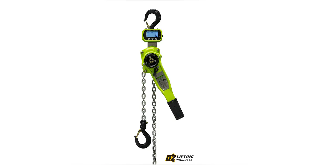 Dynamometer Equipped Lever Hoist | Material Handling and Logistics