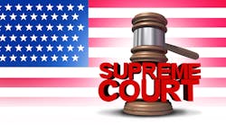 Supreme Court And Us Flag