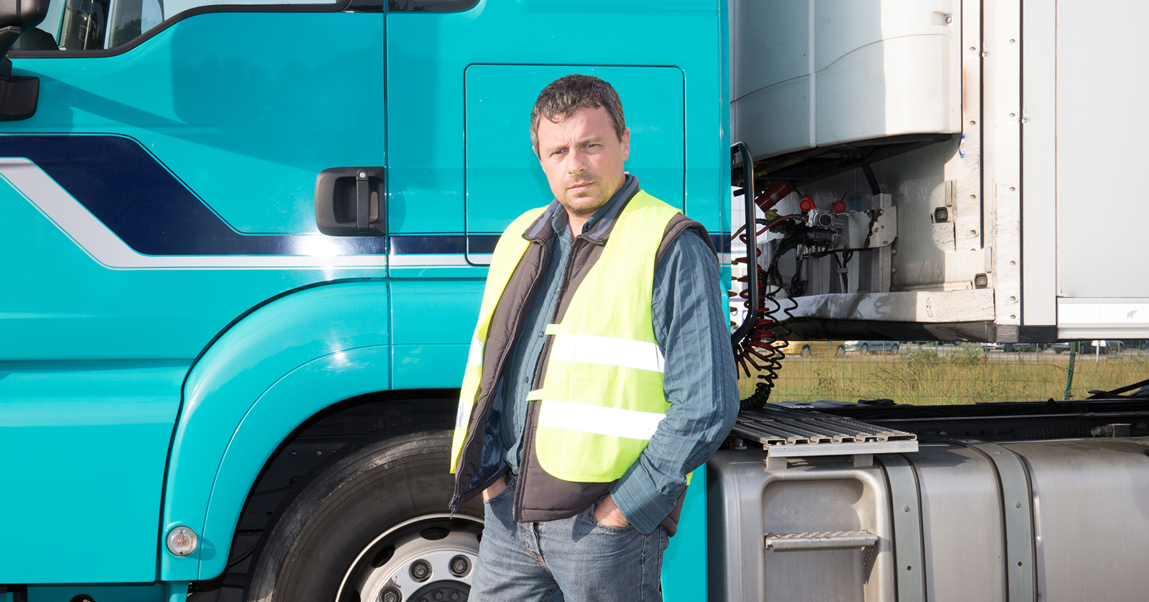 Truck Driver Next To Truck 62fbac76e68bf