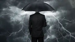 Umbrella In Storm