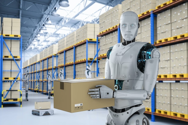 robots__holding_package_in_warehouse_146171327__ID 146171327 © Kittipong Jirasukhanont