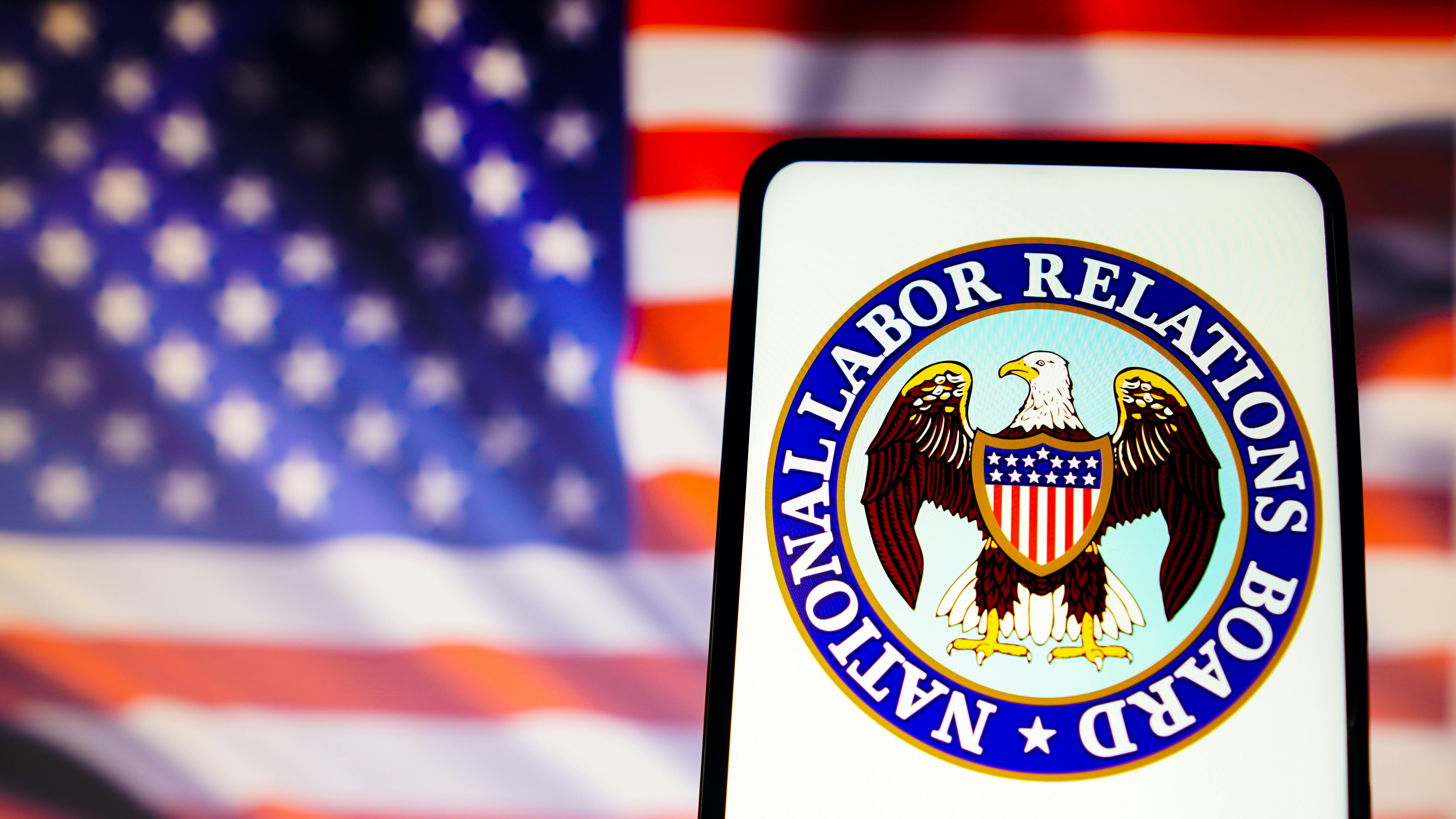 667443d1965da09479bb8bdb Nlrb Logo And Us Flag