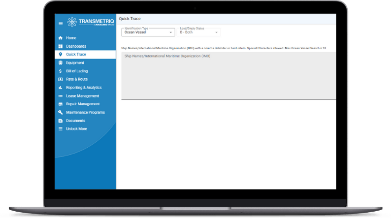 688152c620d8793f97bae3f4 Transmetriq Quicktrace Ocean Vessel