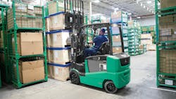 Mitsubishi Logisnext mid-size electric forklift Mitsubishi Logisnext mid-size electric forklift
