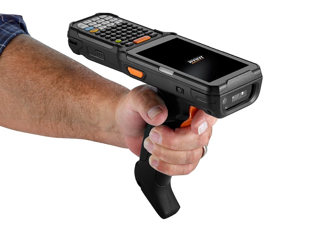 Janam pistol-grip mobile computer