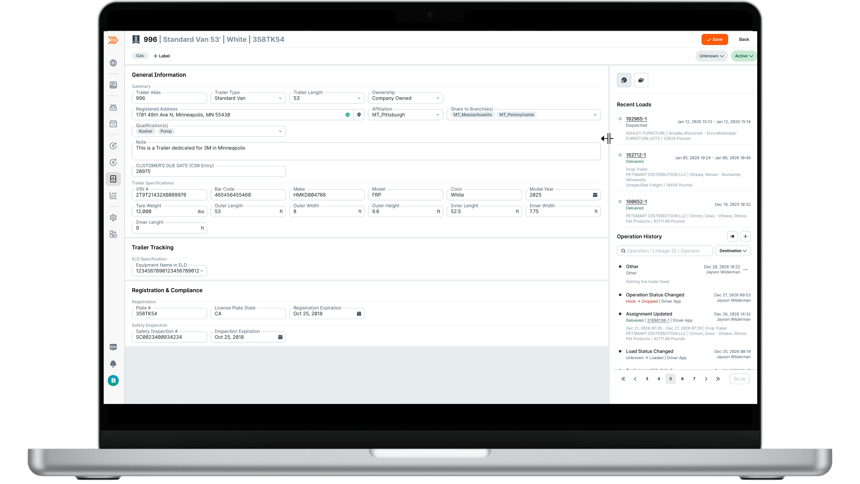 BeyondTrucks trailer management